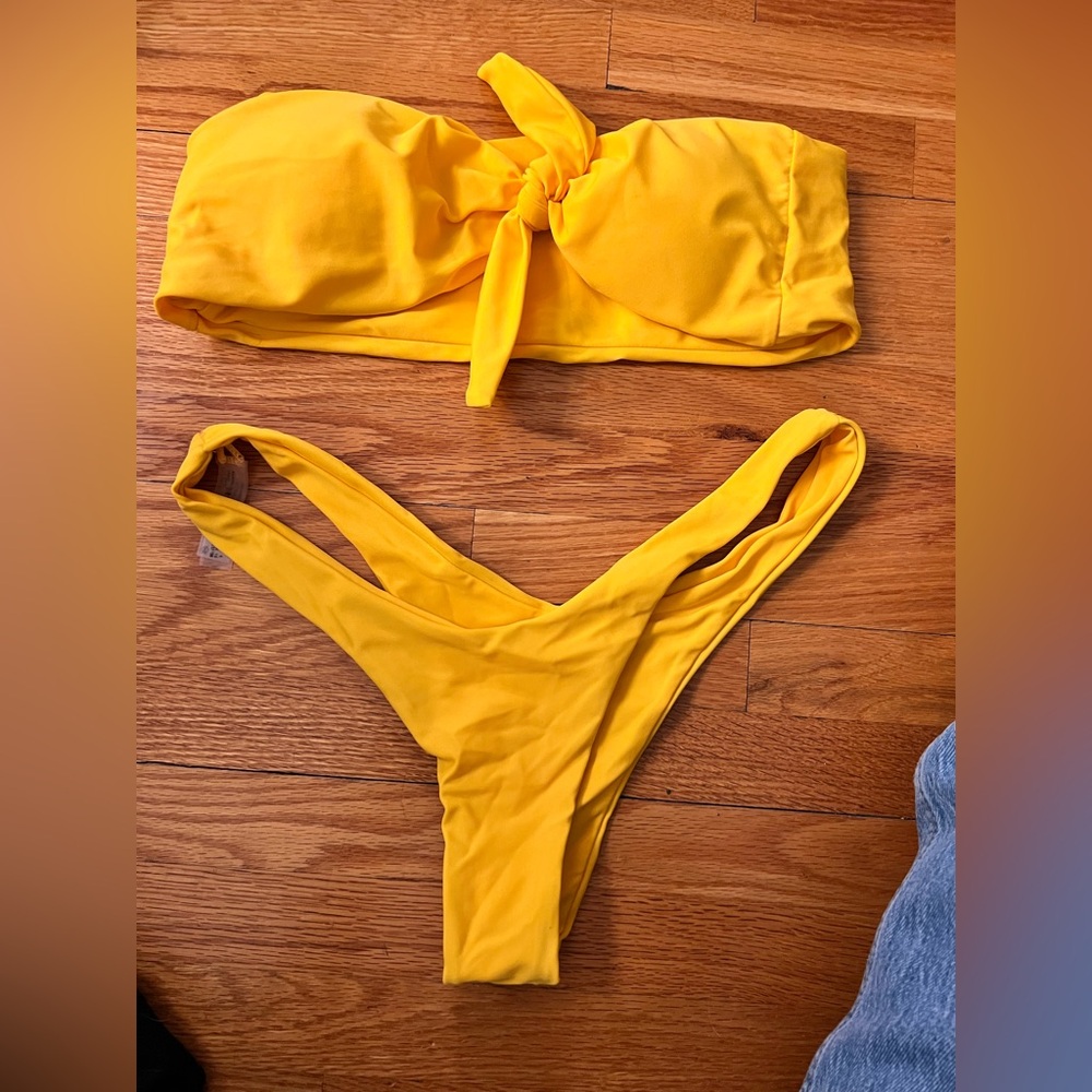 Zaful Yellow Bikini Set